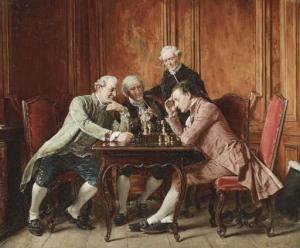 SEILER Carl Wilhelm Anton 1846-1921,A Game of Chess,Christie's GB 2003-02-05