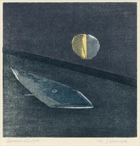 SEIMIYA Naobumi 1917-1991,The Moon and a Canal,1988,Mallet JP 2023-05-18
