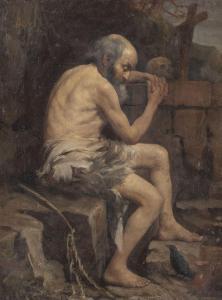 SEITZ Anton 1829-1900,Saint Jerome,Hargesheimer Kunstauktionen DE 2022-09-07