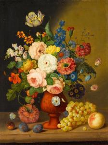 SEITZ Johann Georg 1810-1870,Still life of flowers and fruit,Bonhams GB 2022-07-12