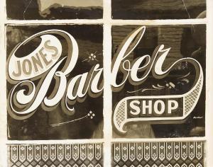 SEKAER Peter 1901-1950,Jones' Barber Shop, Bowling Green, VA,1936,Bonhams GB 2017-10-02