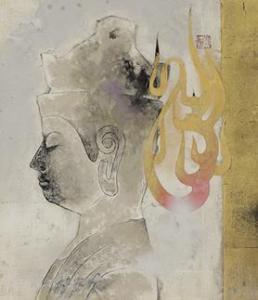 SEKIGUCHI Masao,head of Buddha statue,Mainichi Auction JP 2023-05-26