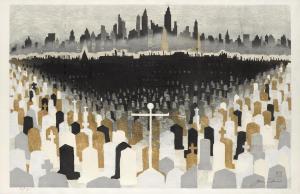 SEKINO JUN'ICHIRO REY MORIMURA,Haka to New York (Graveyard and New York),1960,Bonhams GB 2018-03-21