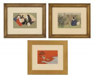 SEKKA Kamisaka 1866-1942,Rokkasen; Nakaguni; Cranes, the first sunrise of t,1909,Sworders 2023-11-03