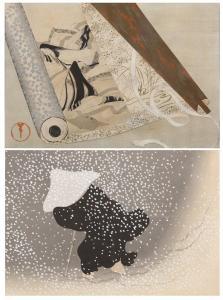SEKKA Kamisaka 1866-1942,Tomoe no Yuki (Whirling Snow),c. 1910,Woolley & Wallis GB 2021-11-23