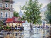 SEKRET Valery 1950,Evening Café, near Chatelet, Paris,John Nicholson GB 2009-12-17