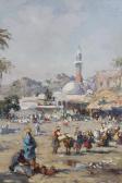 SEKRET Valery,Middle Eastern market scene with various figures,Lawrences of Bletchingley 2021-07-20