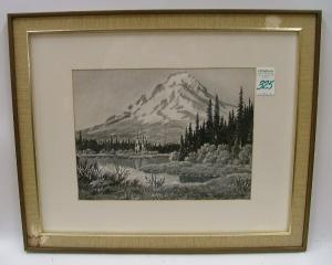 SELANDER Arthur A 1884-1978,Mt. Hood from Trillium Lake,O'Gallerie US 2009-01-19