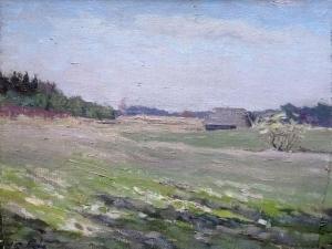 SELGA Janis 1913-1986,Green landscape,1954,Antonija LV 2019-01-28