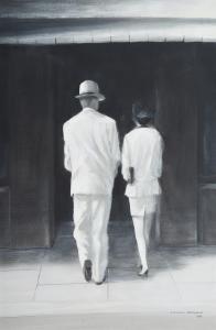 SELIGMAN Lincoln 1950,Couple entering the restaurant,1990,Dreweatts GB 2021-12-15
