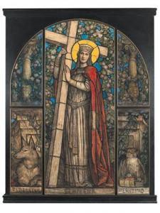 SELIGMANN Adalbert Franz,Saint Helen and the True Cross near a rosebush,Palais Dorotheum 2018-10-02