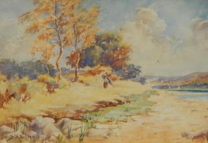 SELLARS DAVID RAMSAY 1854-1922,River landscape with figure,Golding Young & Mawer GB 2017-06-14