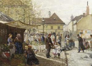 SELLENATI J 1861-1935,A bustling market scene,Christie's GB 2003-01-21