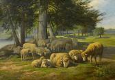 SELLER F,Sheep in a meadow,1891,Bonhams GB 2013-02-10