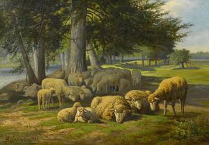 SELLER F,Sheep in a meadow,1891,Bonhams GB 2013-02-10