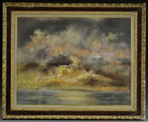 SELLER,Impressionist Coastal Sunset pastel,Bamfords Auctioneers and Valuers GB 2017-03-15