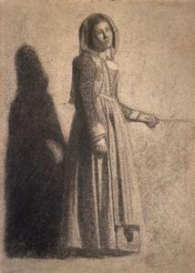SELLIER Charles François 1830-1882,Jeune femme dans la pénombre,Neret-Minet FR 2021-11-09