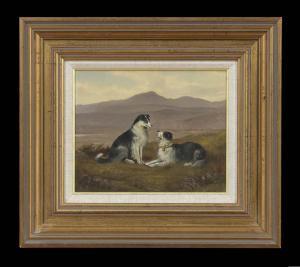 SELTON William 1867-1923,Two Collies on the Moors,New Orleans Auction US 2014-01-24