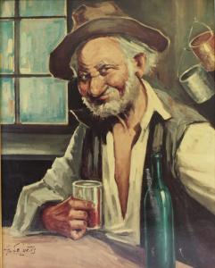 SELURTIS G,Man in a brown hat,Bellmans Fine Art Auctioneers GB 2017-07-11