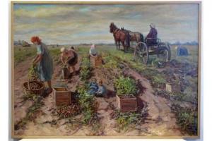 SEMENOV Alexandre Nikolaevitch 1890-1970,Potato Harvest,1931,Dickins GB 2015-11-14