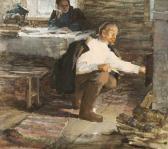 semenov mikhail ivanovich 1901-1984,Lenin (in exile) by the Fire,Whyte's IE 2009-12-07
