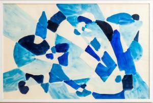 SEMIATIN Jacob 1915-2003,Untitled (Abstract in Blue),Stair Galleries US 2015-07-25