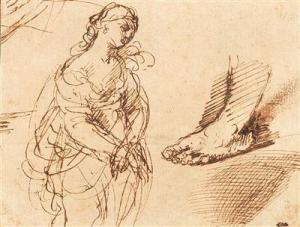 SEMINO Andrea 1525-1594,A study sheet A sketch of a tied woman,Palais Dorotheum AT 2018-10-02