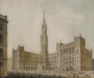 SEMPER Gottfried 1803-1879,Projet de l’’hôtel de ville de Hambourg,Tajan FR 2015-11-18