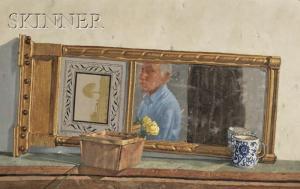 SEMPLE John Paulus 1930-2015,Self Portrait in an Antique Mirror,1990,Skinner US 2011-01-28
