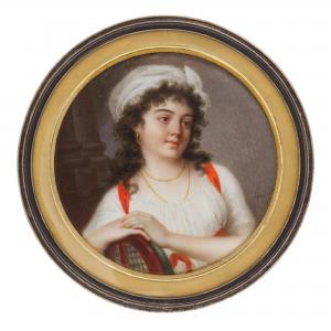 SENÉ Louis 1747-1804,Portrait of a lady,1795,Sotheby's GB 2020-12-04