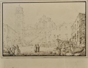 SENAPE Antonio 1788-1850,Amalfi con Duomo,Vincent Casa d'Aste IT 2023-10-25
