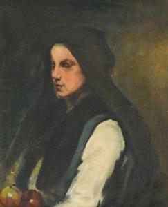 SENARD Charles 1878-1934,Portrait de femme aux pommes,Etienne de Baecque FR 2021-06-23