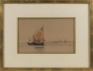 SENAT Prosper Louis 1852-1925,Venetian boats,Eldred's US 2022-02-11