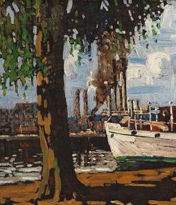 seneque joseph charles louis clement 1896-1930,Entering the Harbour,Strauss Co. ZA 2016-11-07