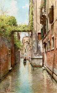 SENET Y PEREZ Rafael 1856-1926,Gondole sur un canal à Venise,Millon & Associés FR 2024-01-25