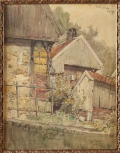 SENF Léon 1860-1940,Farm house Bentheim,1932,Twents Veilinghuis NL 2018-07-13