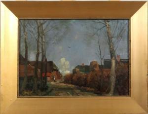 SENF Léon 1860-1940,Landscape with farm,Twents Veilinghuis NL 2016-01-09