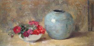 SENF Léon 1860-1940,Nature morte au vase et aux fleurs,1929,Bayeux Encheres FR 2023-04-08