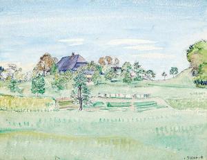 SENN Traugott 1877-1955,Landschaft mit Gehöft,1912,Zofingen CH 2016-12-10