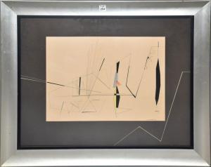 SENNHAUSER John 1907-1978,Geometric Abstract,1945,Hood Bill & Sons US 2023-02-21