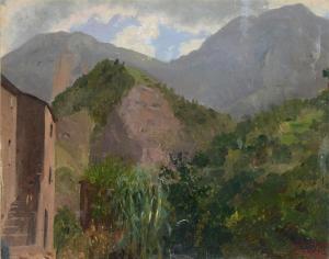 SENNO PIETRO 1831-1905,Il Monte Capanne all'Elba,Galleria Pananti Casa d'Aste IT 2023-09-15