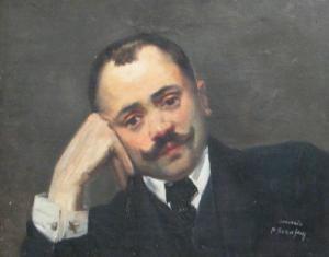 SERAFIM Petre 1867-1910,Thinking,Alis Auction RO 2008-11-08