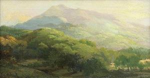 SERBAROLI Hector Ettore 1881-1951,Mount Tamalpais from the Kent Ranch in,1915,Clars Auction Gallery 2014-12-14