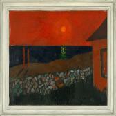 SERBER Vilhelm 1902-1977,Two landscape with sun set,Bruun Rasmussen DK 2008-06-02