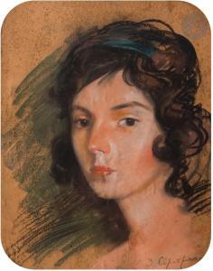 SEREBRIAKOVA Zinaida Yevgenievna 1884-1967,Portrait de femme,Ader FR 2023-05-16