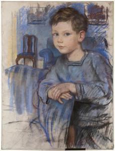 SEREBRIAKOVA Zinaida Yevgenievna,Portrait de Peter Ustinov as a Boy,1925,Sotheby's 2023-07-06