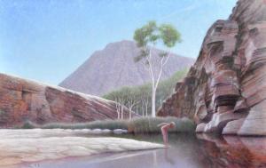 SERELIS Vytas 1946,Rock Pool, Flinders Ranges,Elder Fine Art AU 2020-03-02