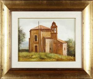 SERENI Enrico 1900-1900,Paesaggio con chiesa,Capitolium Art Casa d'Aste IT 2020-04-02