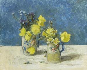 SERGEANT Carolyn 1937-2018,Welsh Poppies and Forget-Me-Nots,1990,Rosebery's GB 2022-10-12