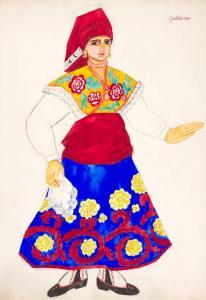 SERGEEVNA PINUS NATALIA,Spanish Woman with a Handkerchief, Costume Design ,Sotheby's 2021-11-30